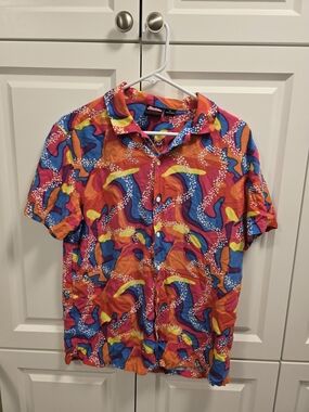 Barbie Men's Button Down Shirt Size Medium Pink Movie Primark
